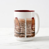 WINDSURFEN ZWEIFARBIGE TASSE (VorderseiteRechts)