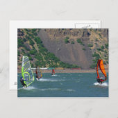 Windsurfer am Hood River Postkarte (Vorne/Hinten)