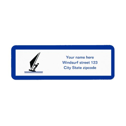 Windsurfer an Bord schwarz, blau Windsurfeigens (Vorne)