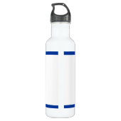 Windsurfer an Bord schwarz, blau Windsurfeigens Trinkflasche (Rückseite)