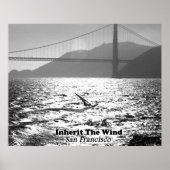 Windsurfer auf der San Francisco Bay Poster (Vorne)