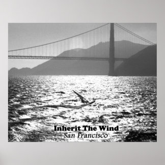 Windsurfer auf der San Francisco Bay Poster