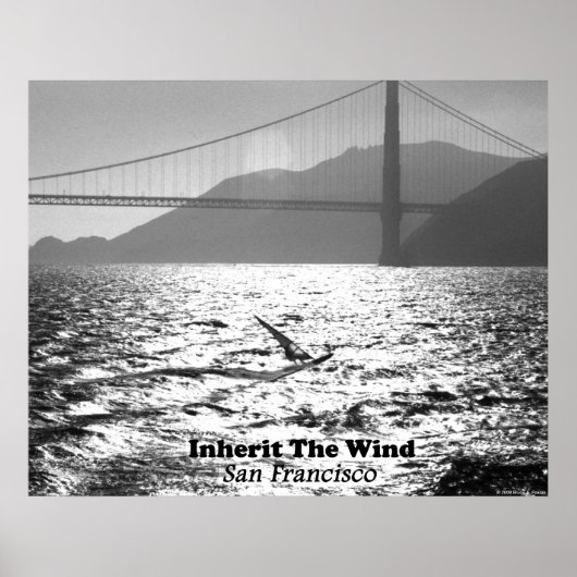 Windsurfer auf der San Francisco Bay Poster (Vorne)