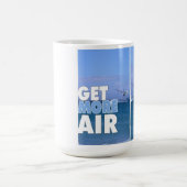 Windsurfer in der Luft-Tasse Kaffeetasse (Mittel)