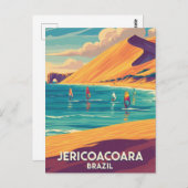 Windsurfer in Jericoacoara Brasilien Reisen Postkarte (Vorne/Hinten)