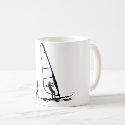 Windsurfer Kaffeetasse (VorderseiteRechts)