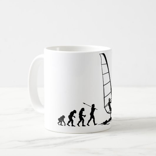 Windsurfer Kaffeetasse (Vorderseite Links)