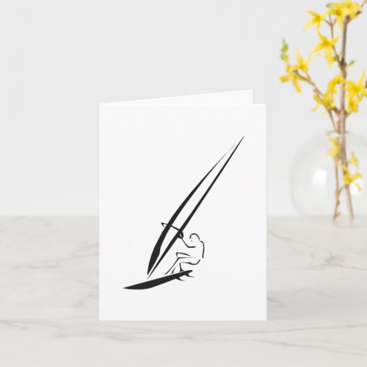 Windsurfer Karte (Gelbe Blume)