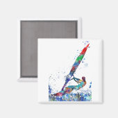 Windsurfer Magnet (Vorderseite/Rückseite)