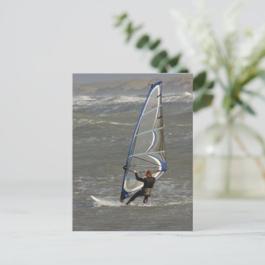 Windsurfer - Nordjytland, Dänemark Postkarte (Stehend Vorderseite)