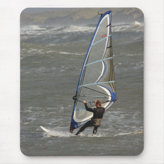 Windsurfer - Norre Vorupor, NordJytland, Dänemark Mousepad (Vorne)