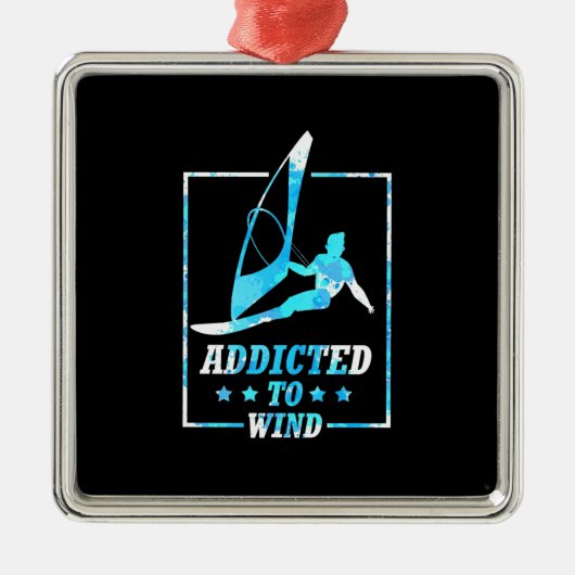 Windsurfer Ornament Aus Metall (Vorne)