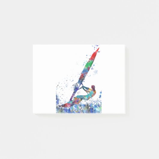 Windsurfer Post-it Klebezettel (Vorderseite)