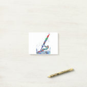 Windsurfer Post-it Klebezettel (Auf Schreibtisch)
