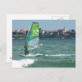 Windsurfer Postkarte (Vorne/Hinten)