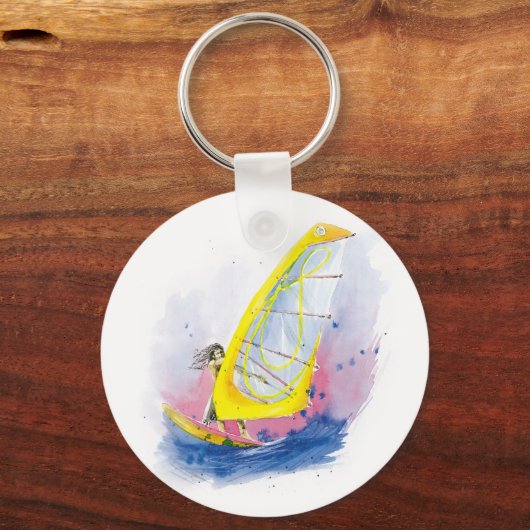 Windsurfer Schlüsselanhänger (Vorderseite)