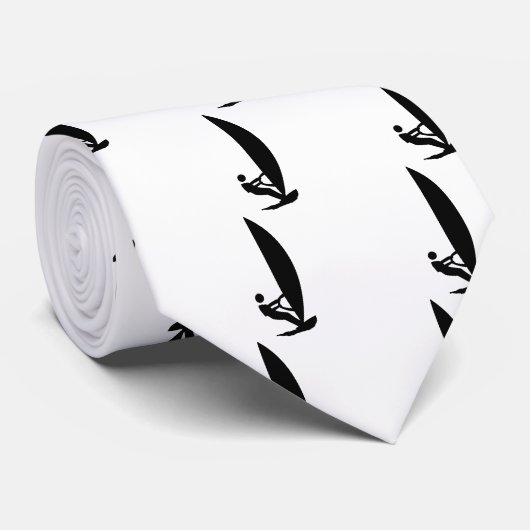 Windsurferikone Krawatte (Gerollt)