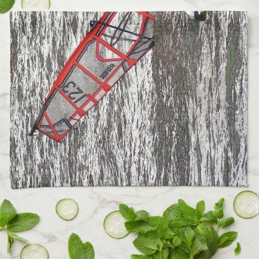 WINDSURFERS GESCHIRRTUCH (Gefaltet)