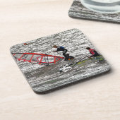 WINDSURFERS GETRÄNKEUNTERSETZER (Linke Seite)