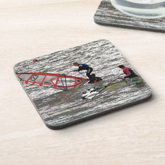 WINDSURFERS GETRÄNKEUNTERSETZER (Linke Seite)