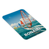 Windsurfers in Bonaire Dutch Caribbean Magnet (Rechte Seite)