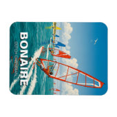 Windsurfers in Bonaire Dutch Caribbean Magnet (Horizontal)