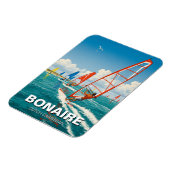 Windsurfers in Bonaire Dutch Caribbean Magnet (Linke Seite)