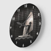 Windsurfing; Cool Große Wanduhr (Winkel)