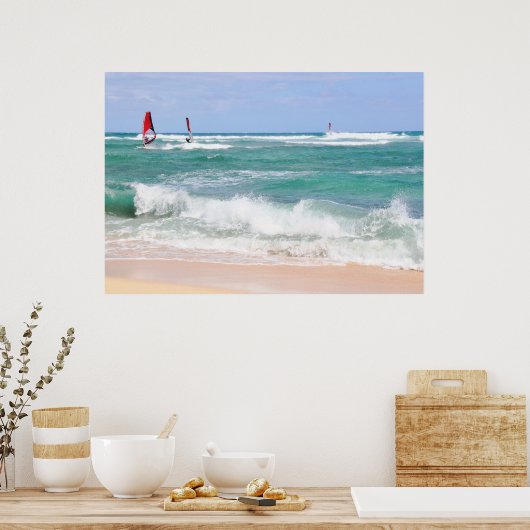 Windsurfing Diamond Head Poster (Küche)