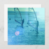 Windsurfing Entwurfs-Einladung Einladung (Vorne/Hinten)