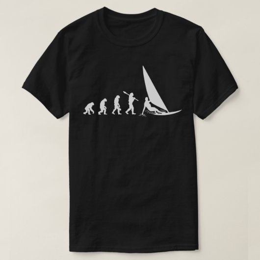 Windsurfing Evolution Windsurfer Surfen Lover Gesc T-Shirt (Design vorne)