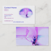 Windsurfing FarbVisitenkarte Visitenkarte (Vorne/Hinten)