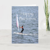 Windsurfing Geburtstag Karte (Vorderseite)