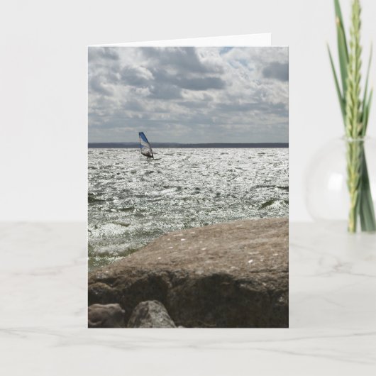 Windsurfing - greeting card karte (Vorderseite)
