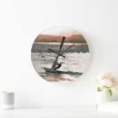 WINDSURFING GROßE WANDUHR (Zuhause)