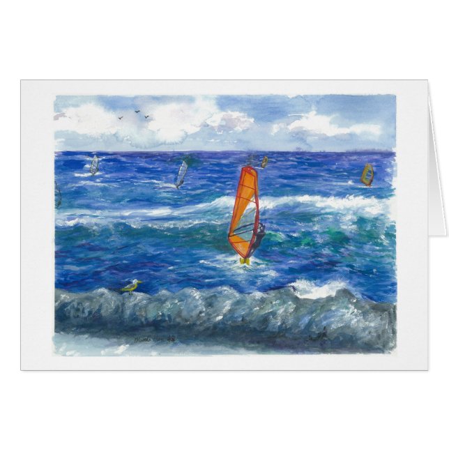 Windsurfing in Hawaii (Vorderseite (Horizontal))