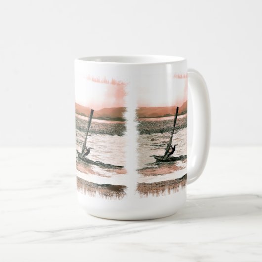 WINDSURFING KAFFEE TASSE (VorderseiteRechts)