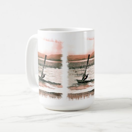 WINDSURFING KAFFEE TASSE (Vorderseite Links)