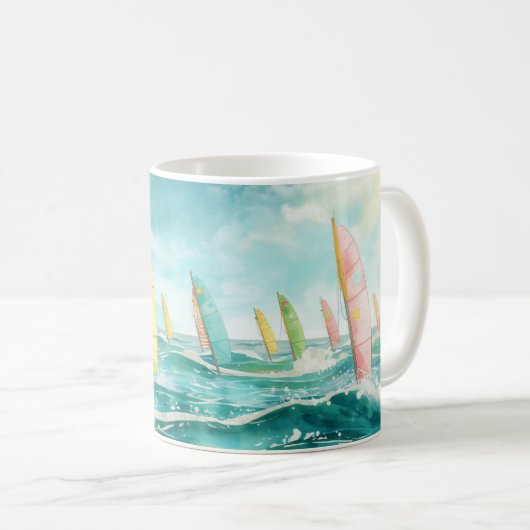 Windsurfing kaffeetasse (VorderseiteRechts)