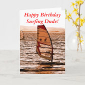 WINDSURFING KARTE (Gelbe Blume)