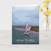 WINDSURFING KARTE (Gelbe Blume)