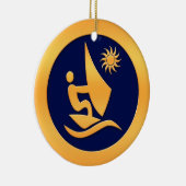 Windsurfing Keramik Ornament (Rechts)