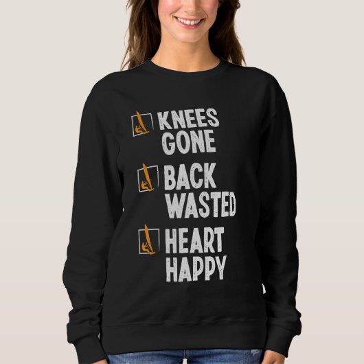 Windsurfing Knee Injury Back Surgery Funny Windsur Sweatshirt (Vorderseite)