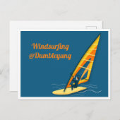 Windsurfing Postkarte (Vorne/Hinten)