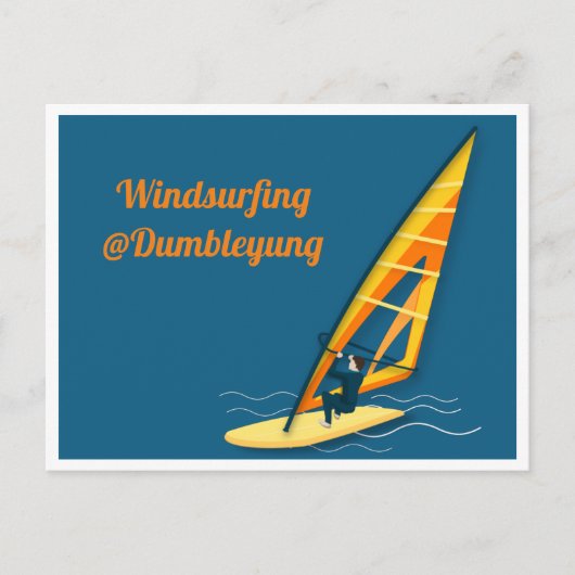 Windsurfing Postkarte (Vorderseite)