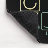 Windsurfing Sleep Wiederholung Retro Mousepad (Ecke)