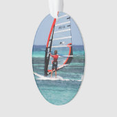 Windsurfing Spaß Ornament (Vorderseite)