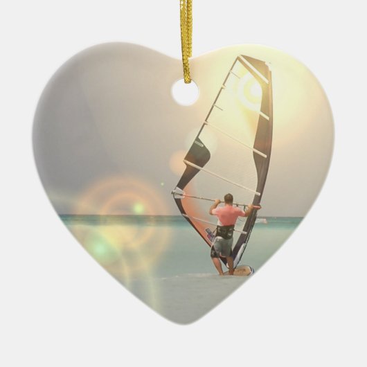 Windsurfing Sport-Verzierung Keramikornament (Vorne)