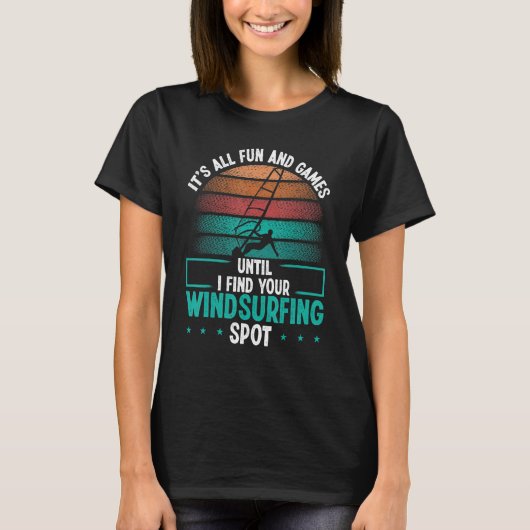 Windsurfing Spot Windsurf Board Funny Windsurfer S T-Shirt (Vorderseite)