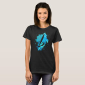 Windsurfing Vintage Ocean Water Splash Windsurfer  T-Shirt (Vorne ganz)
